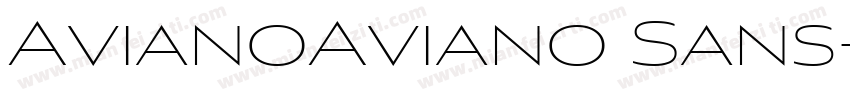 AvianoAviano Sans字体转换